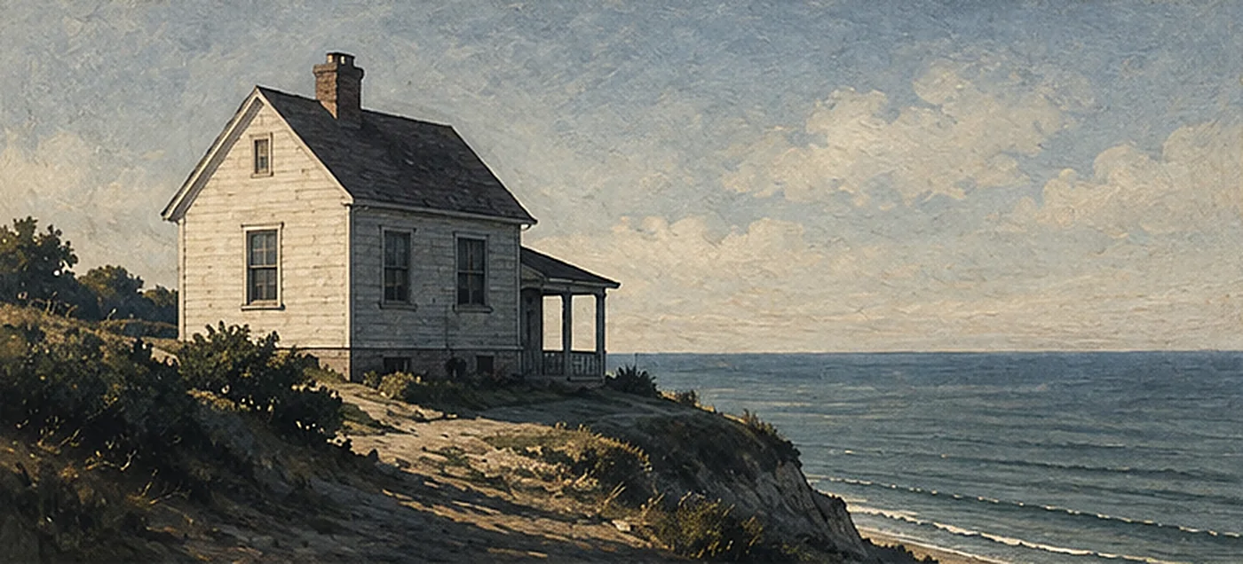 A quiet painted view of San Pedro